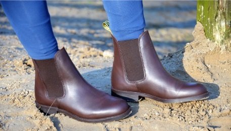 Tuffa Polo Leather Jodhpur Boots - Junior