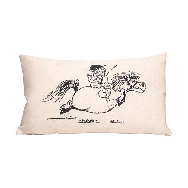 Thelwell Cushion - Don’t Look - Rectangle